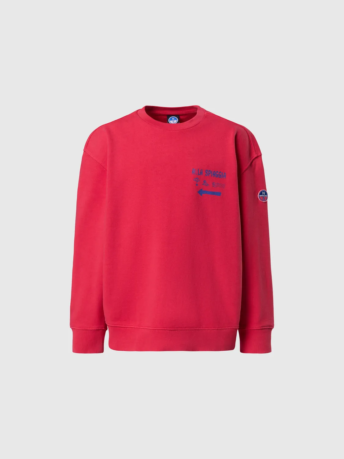 North Sails sweat enfant print plage coton bio teint