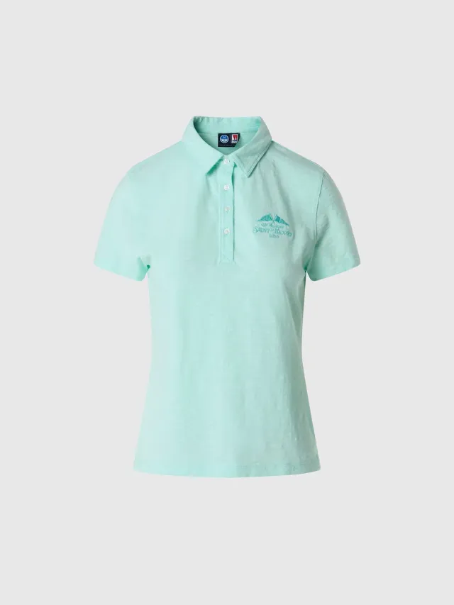 North Sails Saint-Tropez polo slub femme rose corail