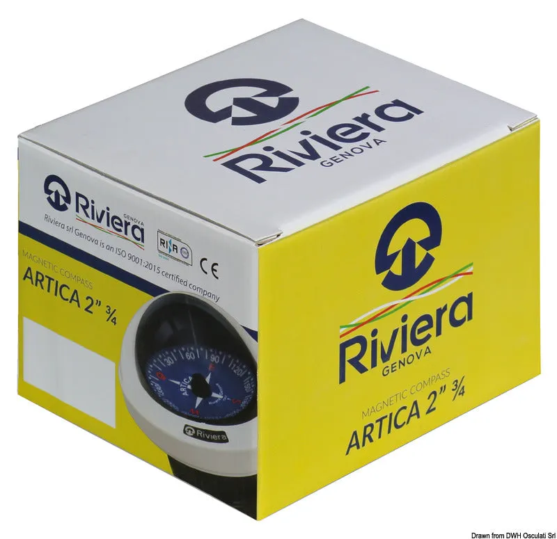 Riviera Artica Slim compas blanc 72 mm rose noire