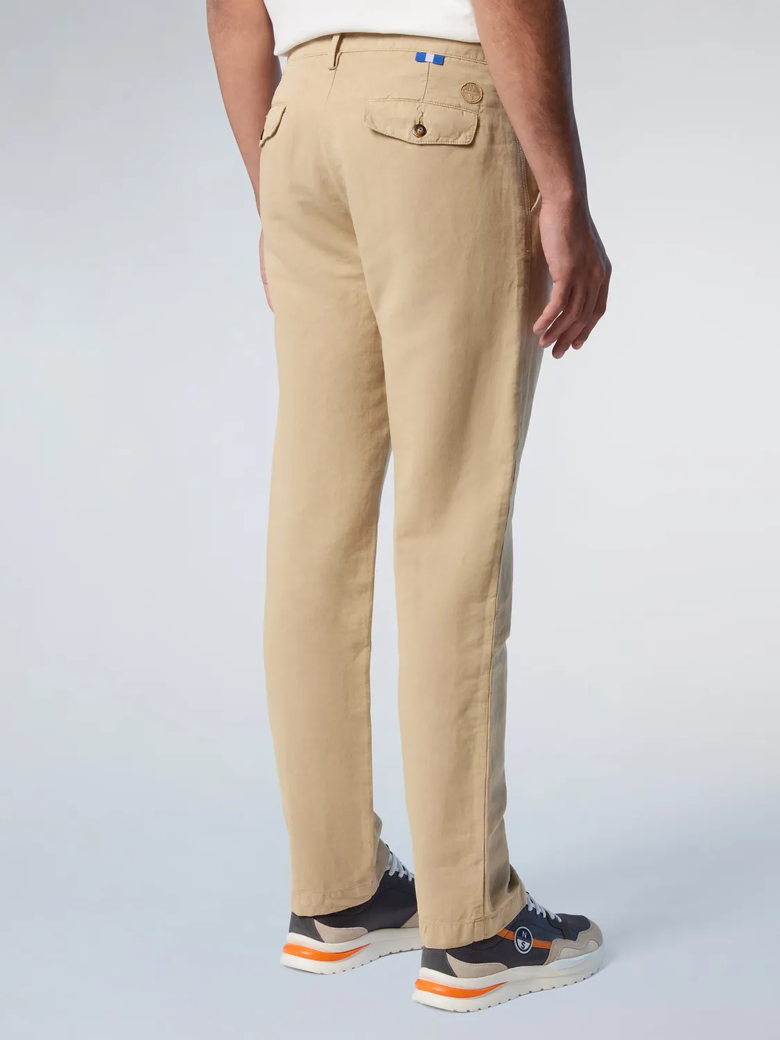North Sails Newport chino plissé coton lin