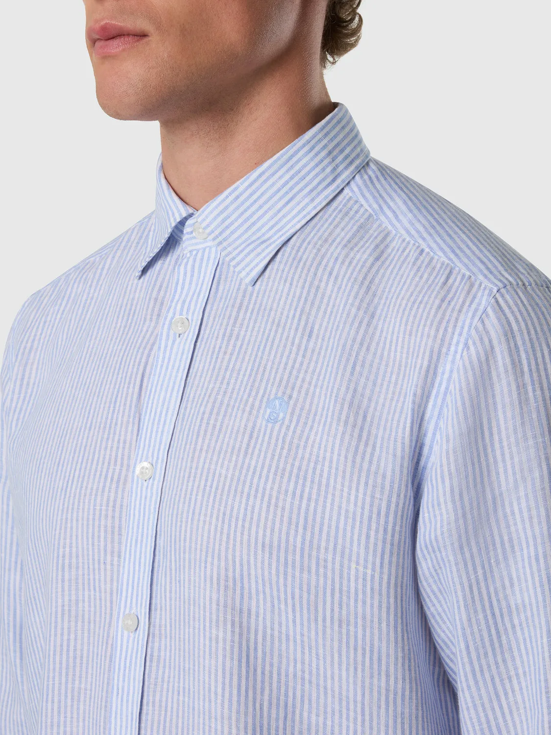 North Sails Bengal chemise lin rayée European Flax