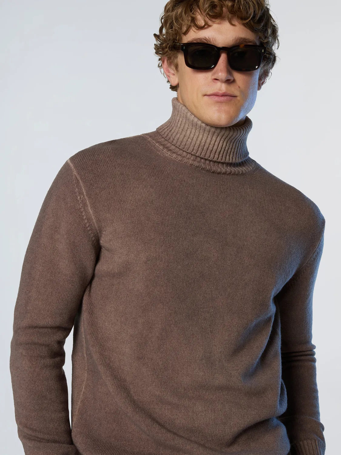 North Sails pull col roulé délavé nylon laine