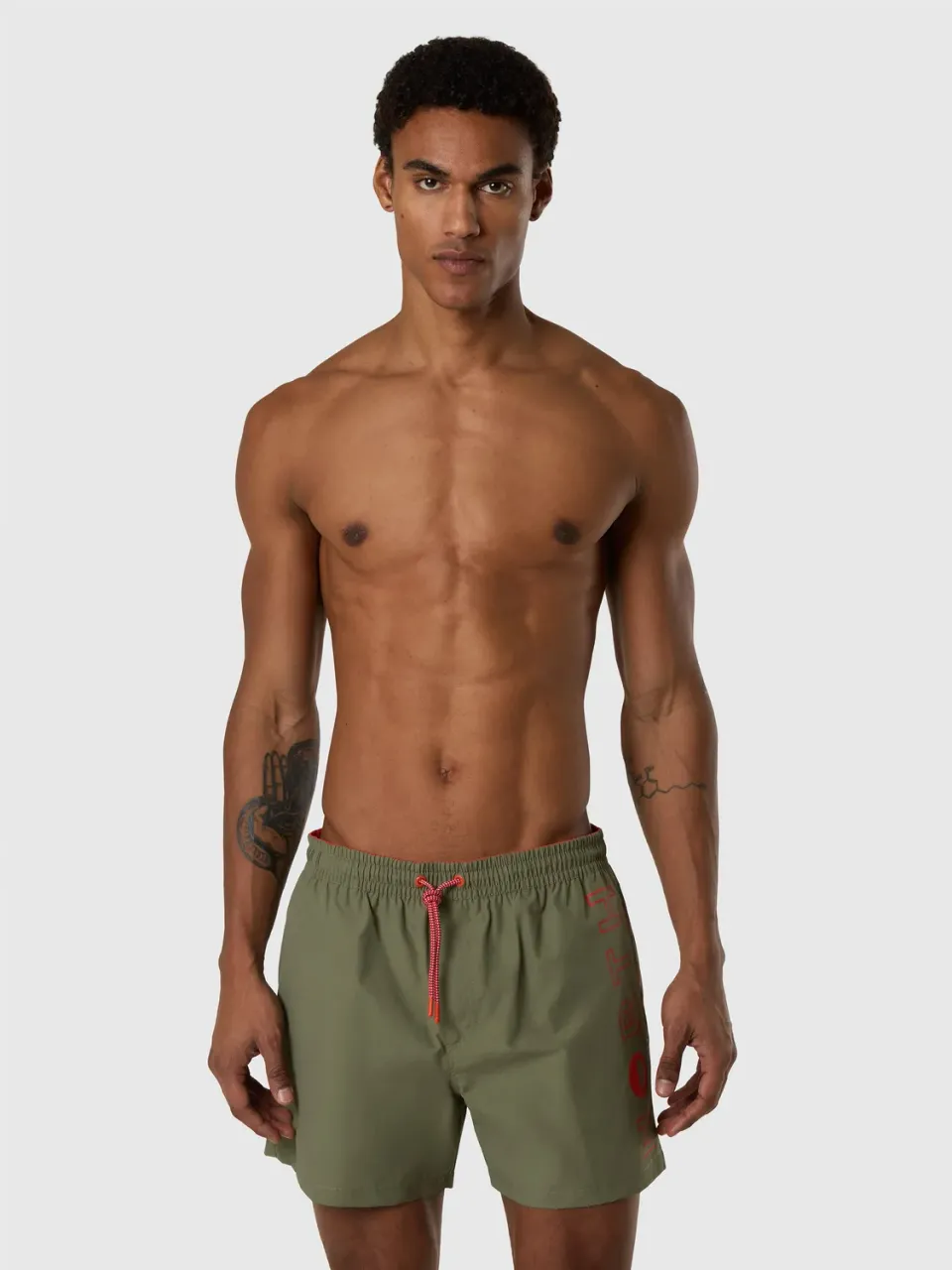 North Sails short de bain rayé homme vert