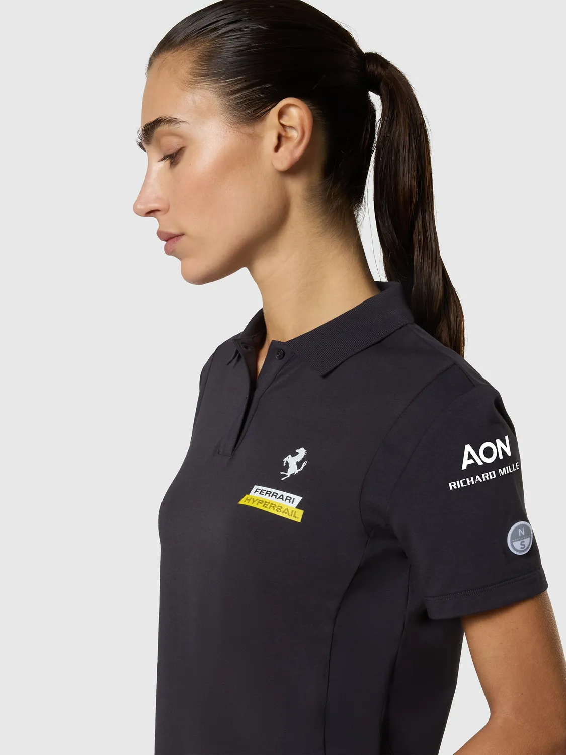 North Sails Ferrari Hypersail polo femme blanc