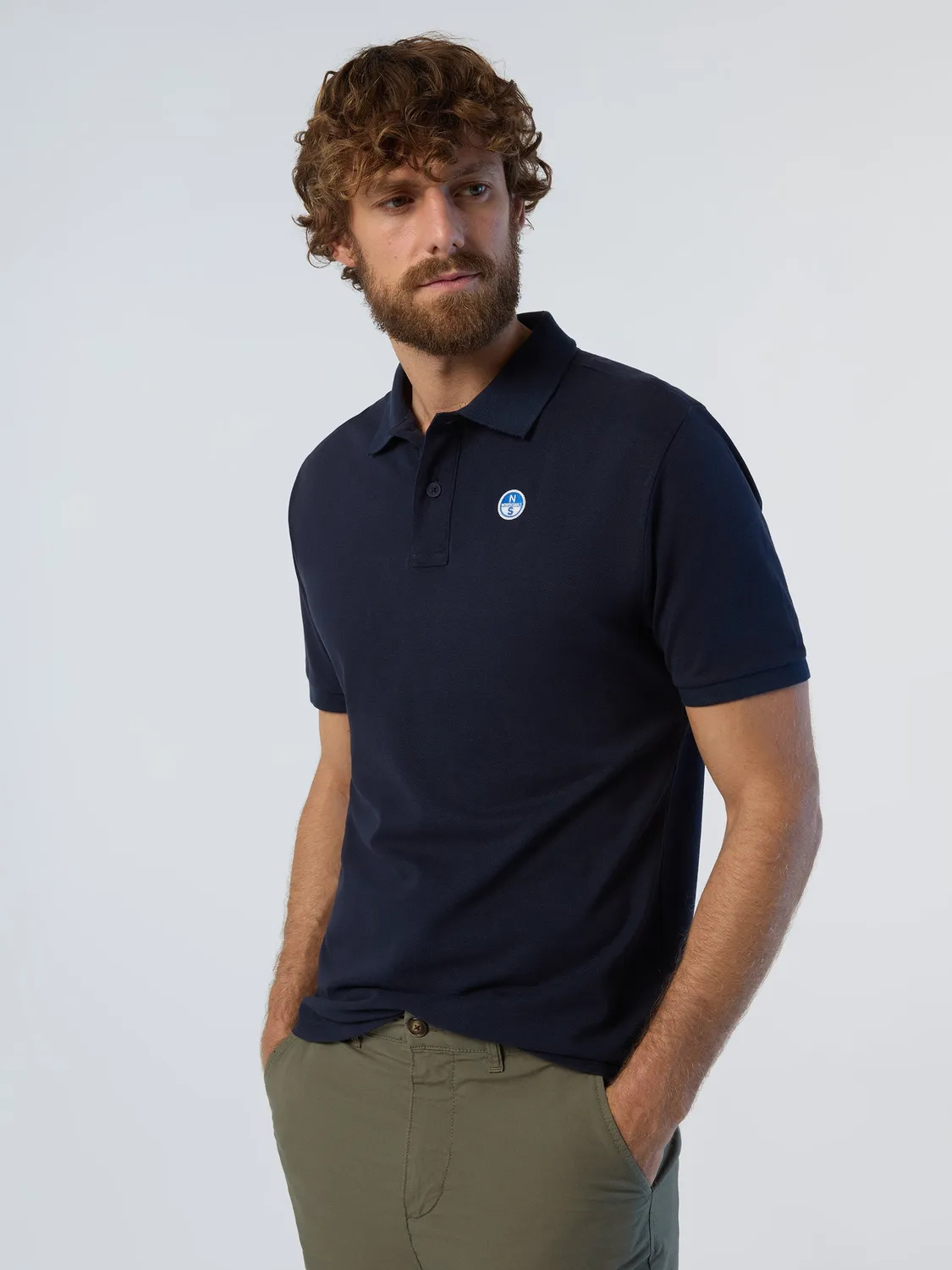 North Sails Polo homme manche courte logo patch régular