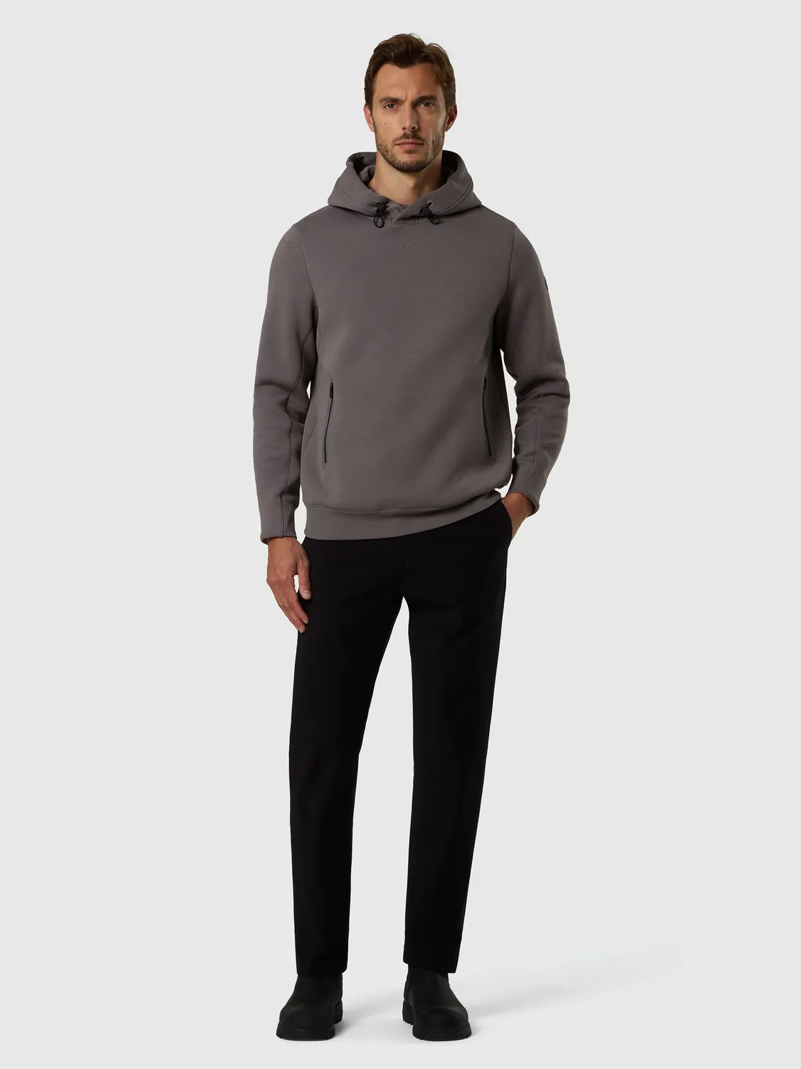 North Sails Piqué Scuba sweat demi-zip marshmallow