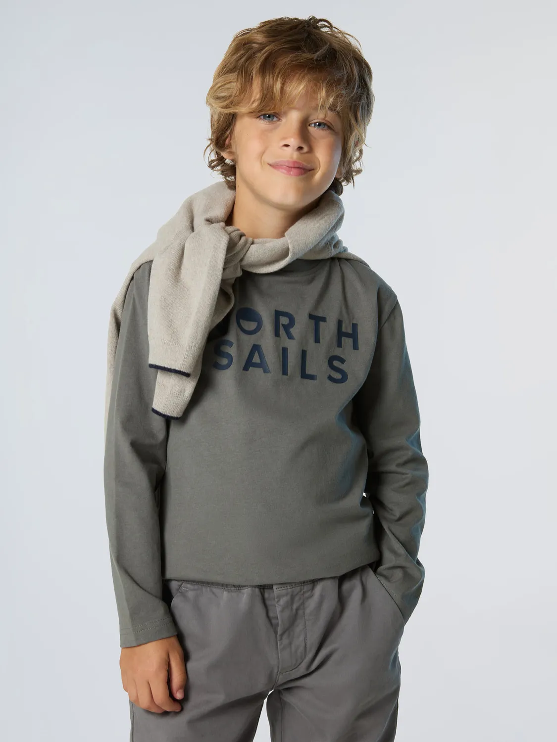North Sails t-shirt enfant manches longues logo