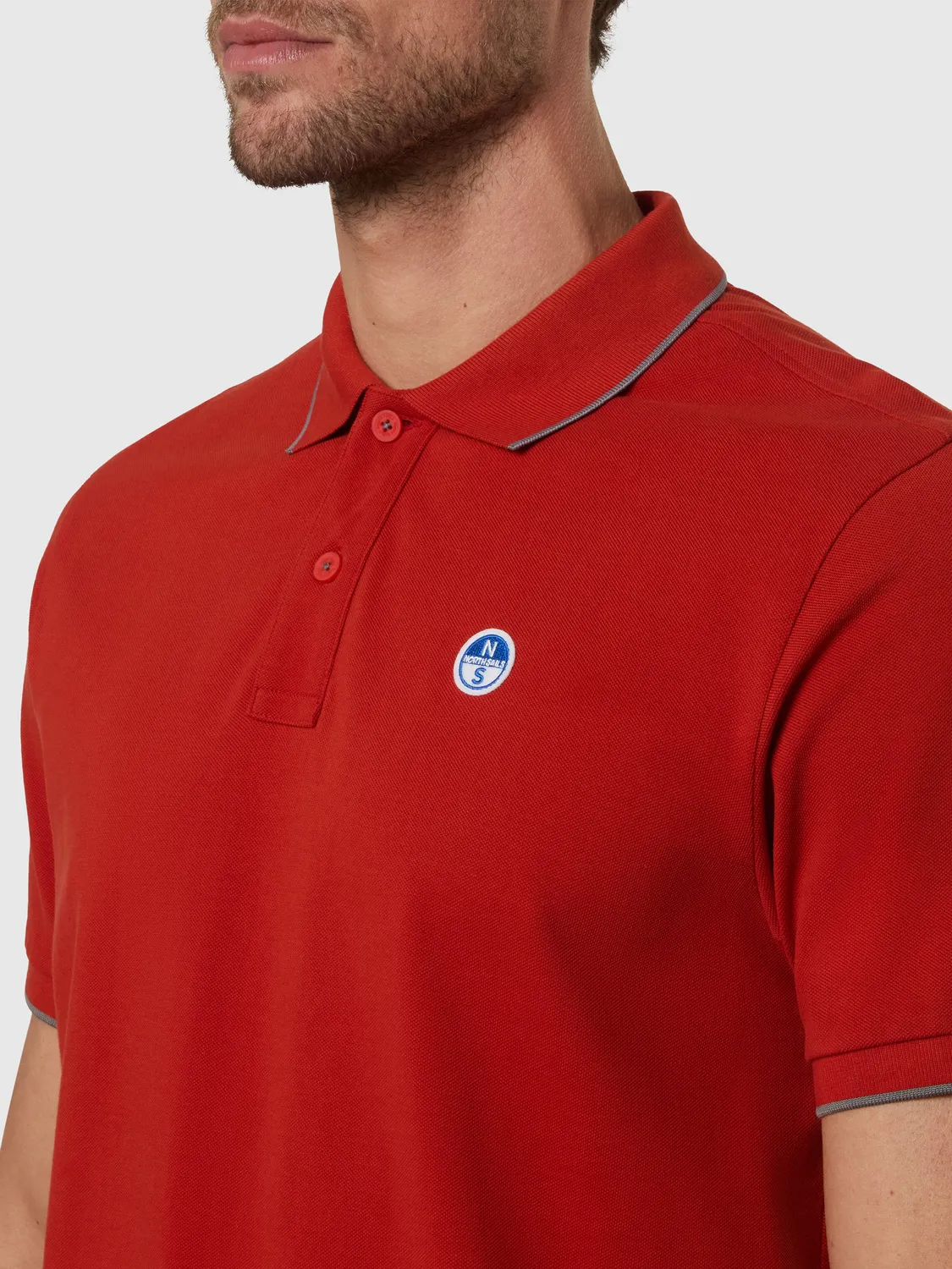 North Sails Patch Logo polo homme rouille