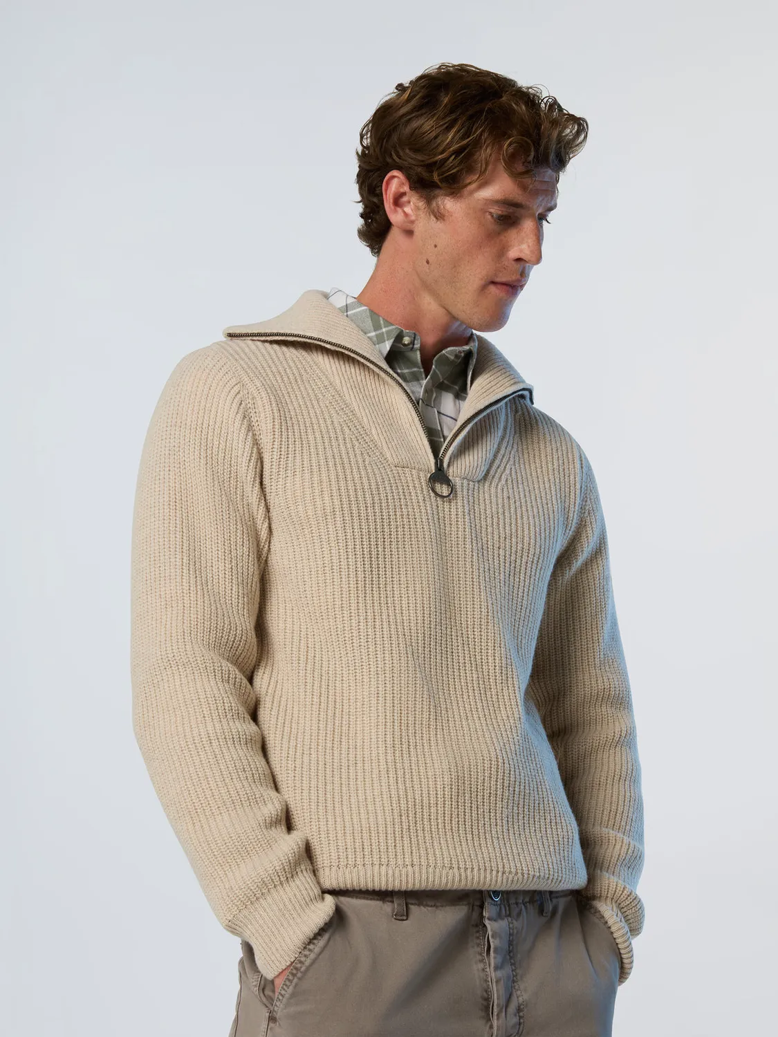 North Sails Archive pull trucker laine demi-zip