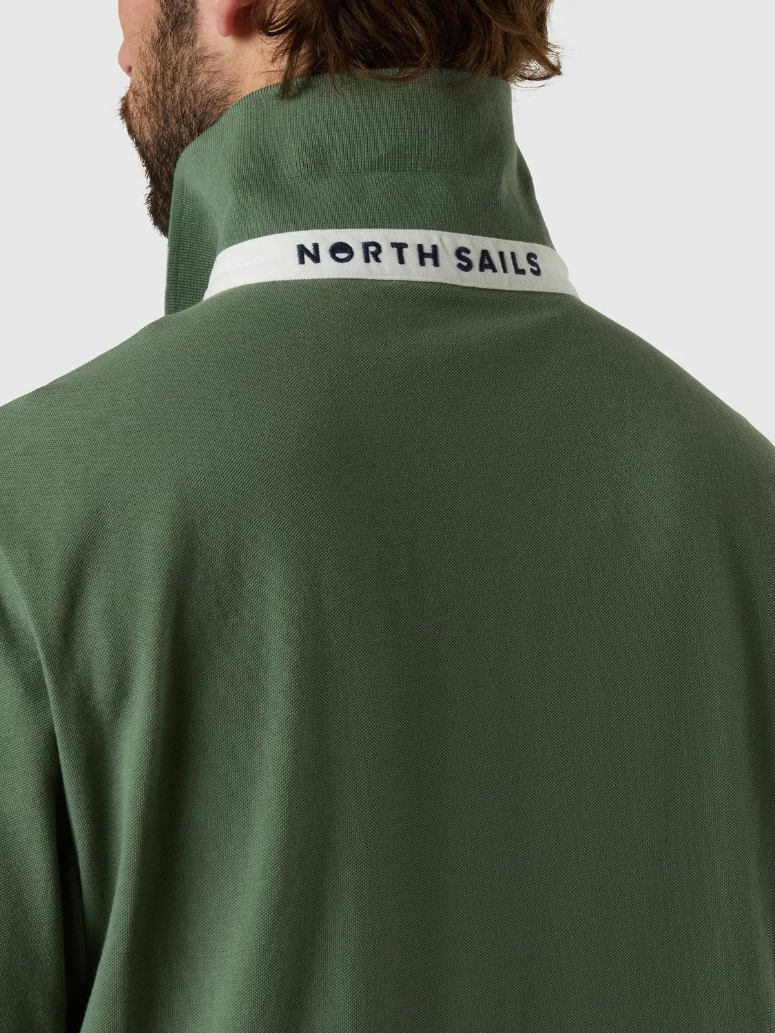 North Sails polo piqué coton bio col logo homme