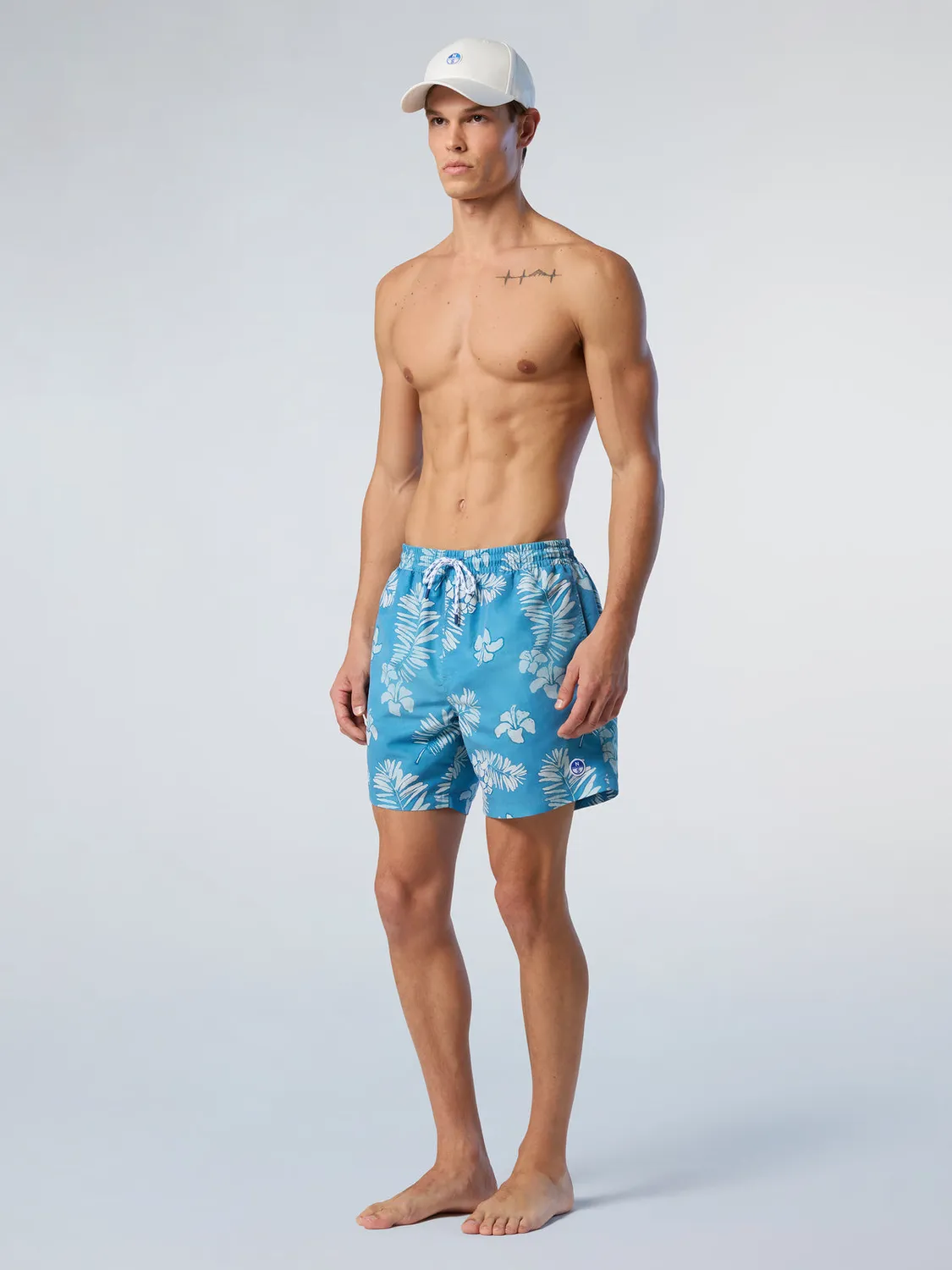 North Sails short de bain imprimé polyester recyclé