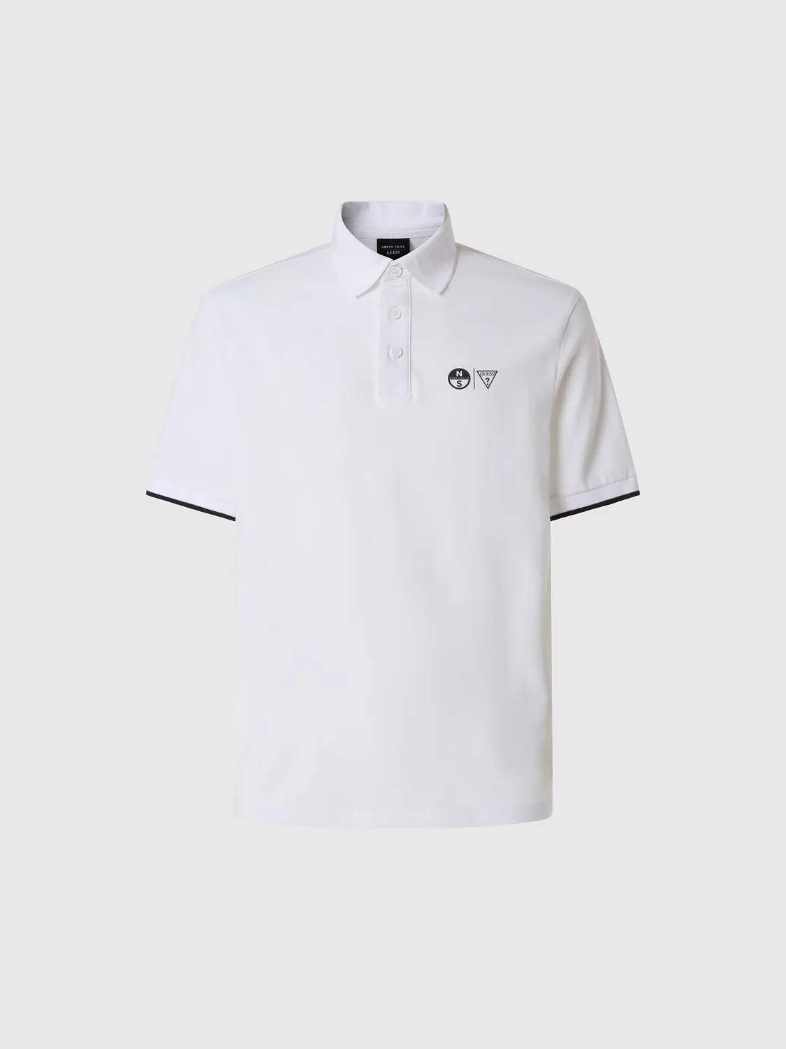 North Sails Guess polo manche courte homme blanc pur regular