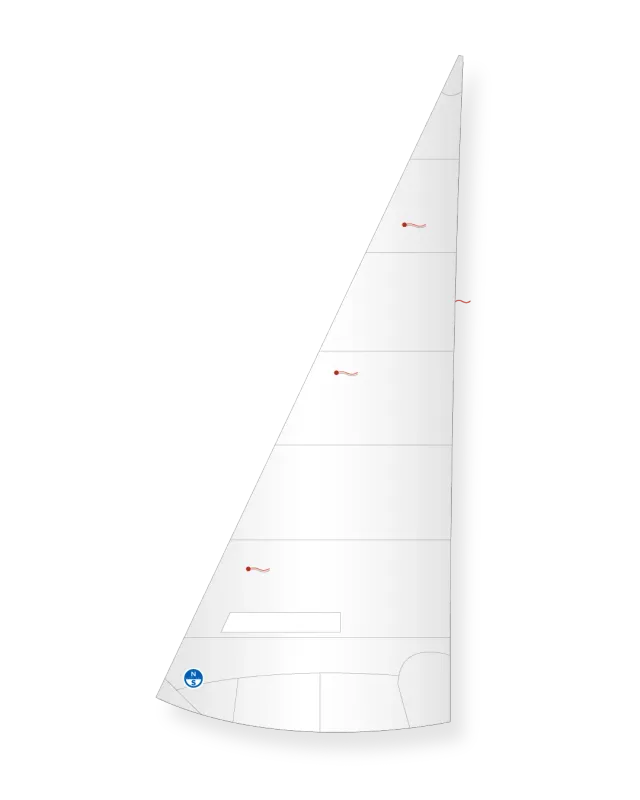 North Sails Tempest KJ-2 foc blanc bi-radial