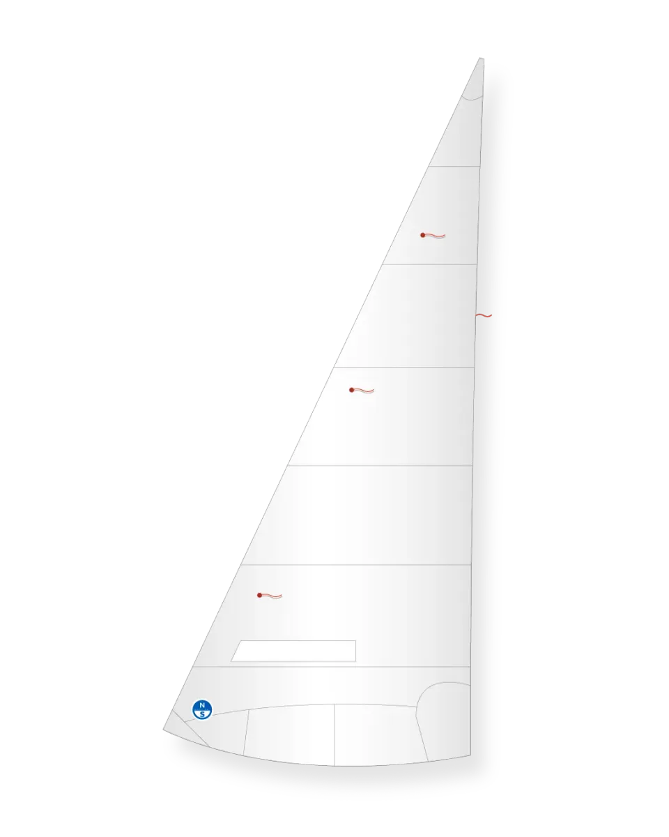North Sails Tempest KJ-2 foc blanc bi-radial
