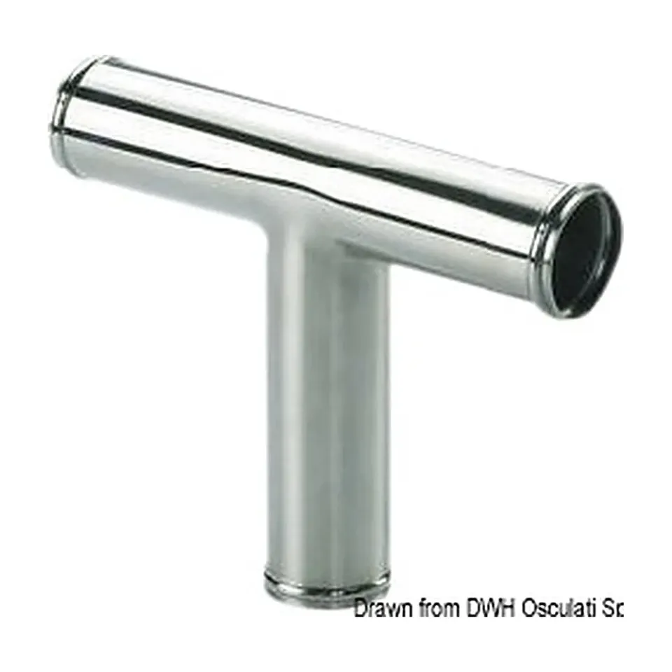 Osculati raccord en T vidange WC inox poli