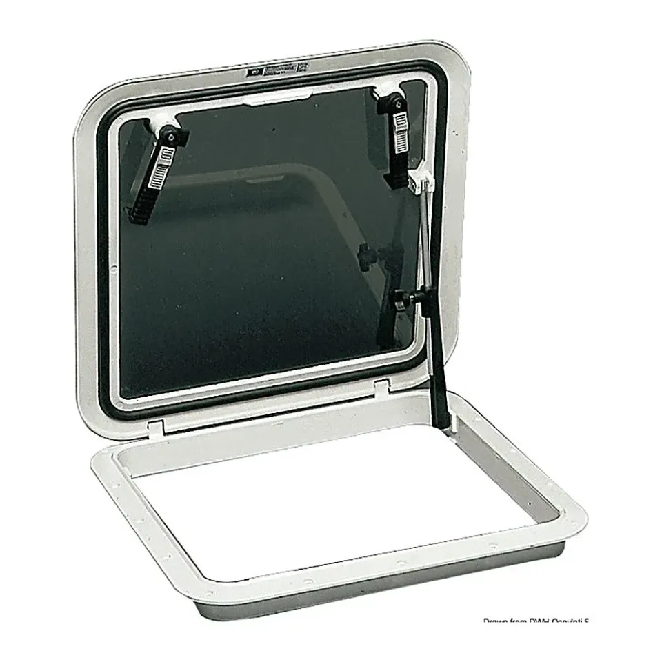 Bomar Flushdeck 570x570 écoutille de pont noire polycarbonate