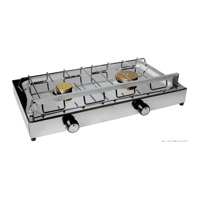 Techimpex plaque cuisson gaz 2 feux inox thermocouple