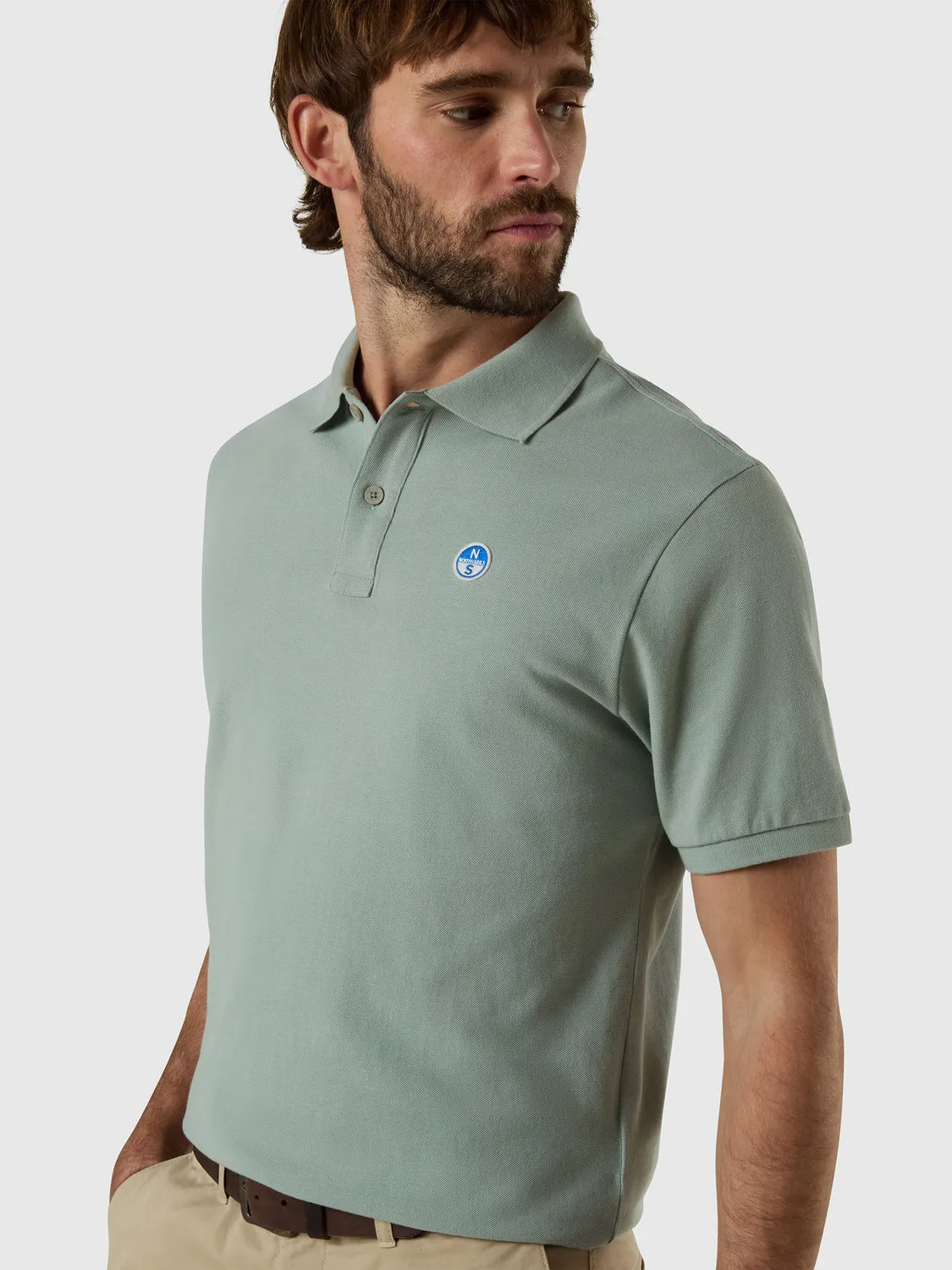 North Sails Polo Patch Logo coton bio