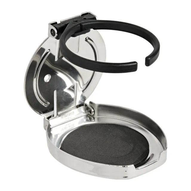 Osculati porte-verre bateau inox rabattable 107x91x14 mm cloison