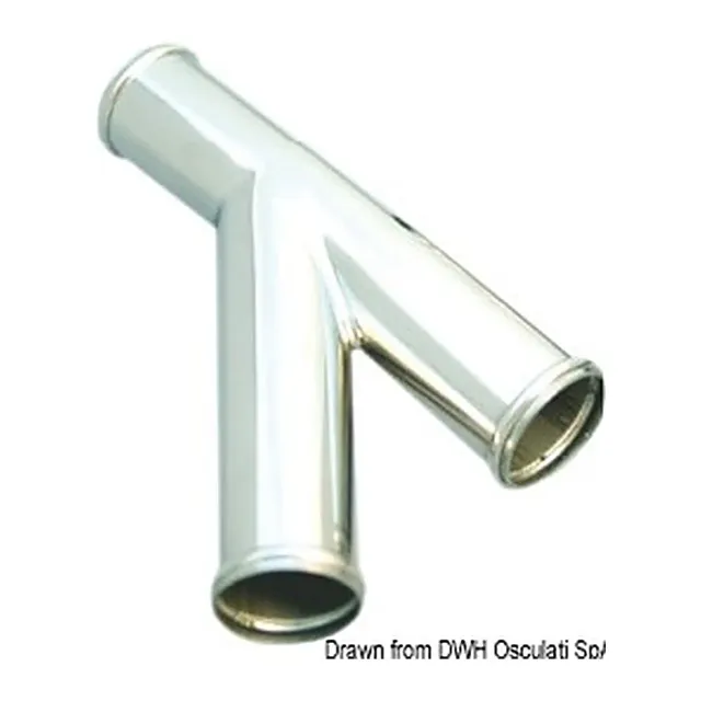 Easysea raccord Y vidange WC inox poli