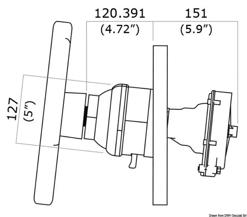 Ultraflex T101 système direction rotative bateau