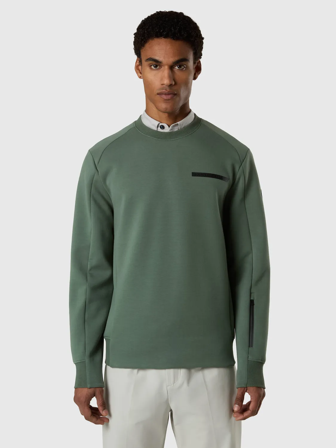 North Sails Scuba sweat col rond poche zippée