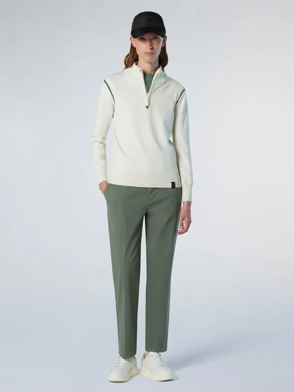North Sails pull col montant viscose zip Milano