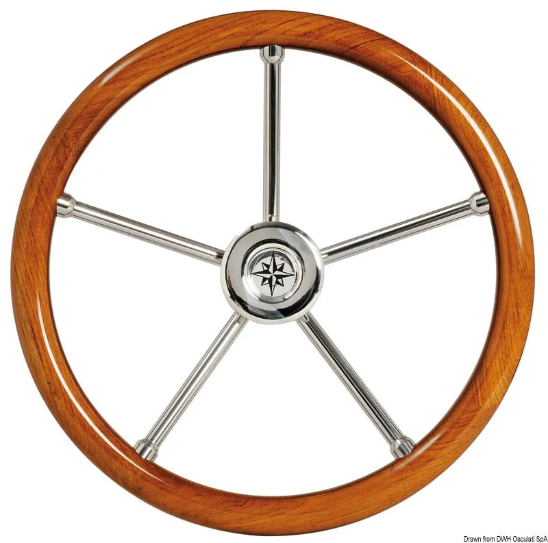 easysea Volant de barre teck 400 mm inox