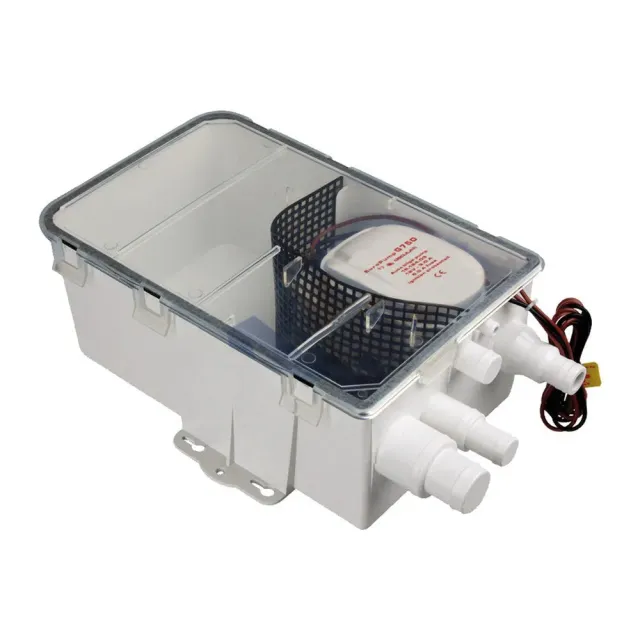 Europump Auto puisard eaux grises 12 V gris compact