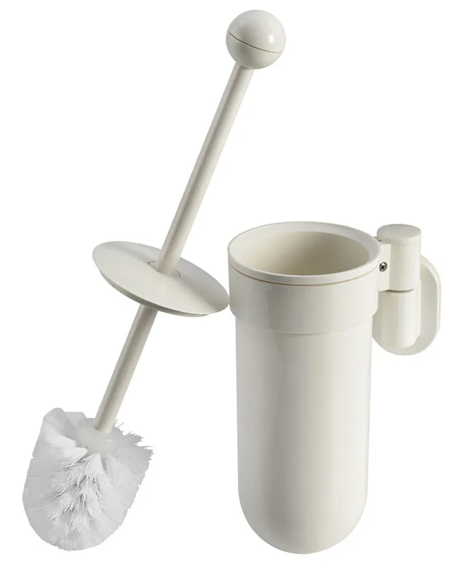 Osculati porte-brosse WC blanc ABS avec support cloison