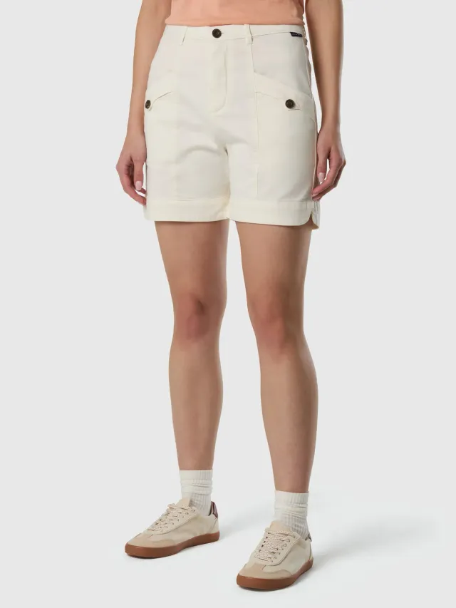 North Sails short cargo gabardine coton bio stretch