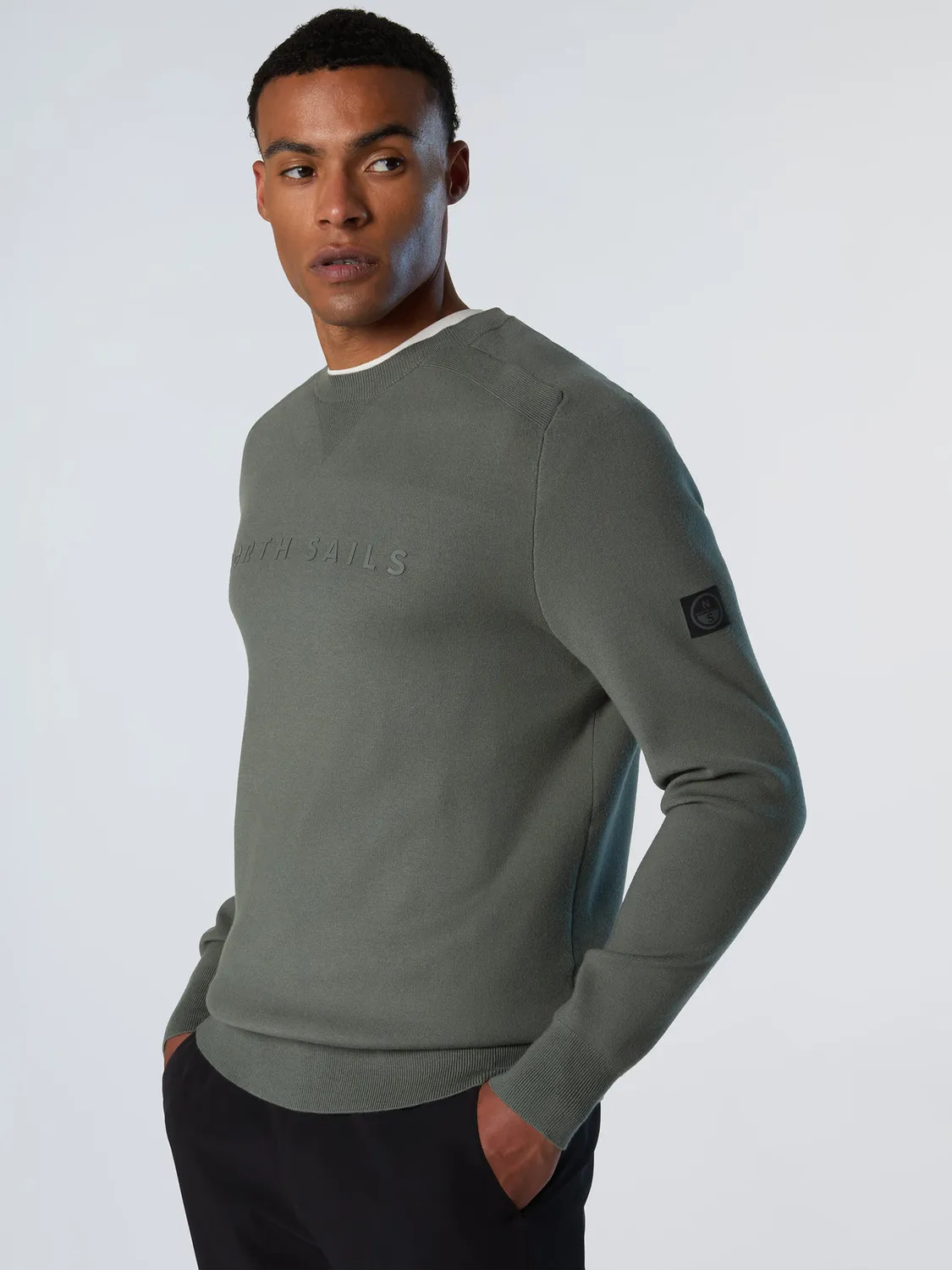 North Sails Pull viscose lettrage 3D maille Milano