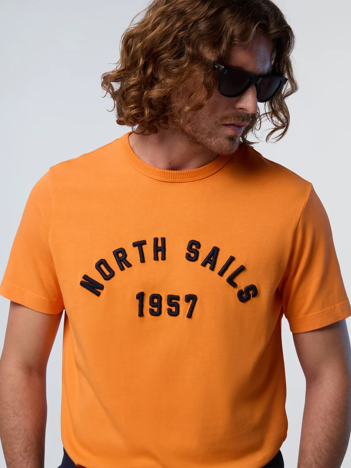 North Sails T-shirt délavé vintage coton bio épais