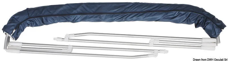 easysea bimini 4 arceaux 220/230 cm bleu marine