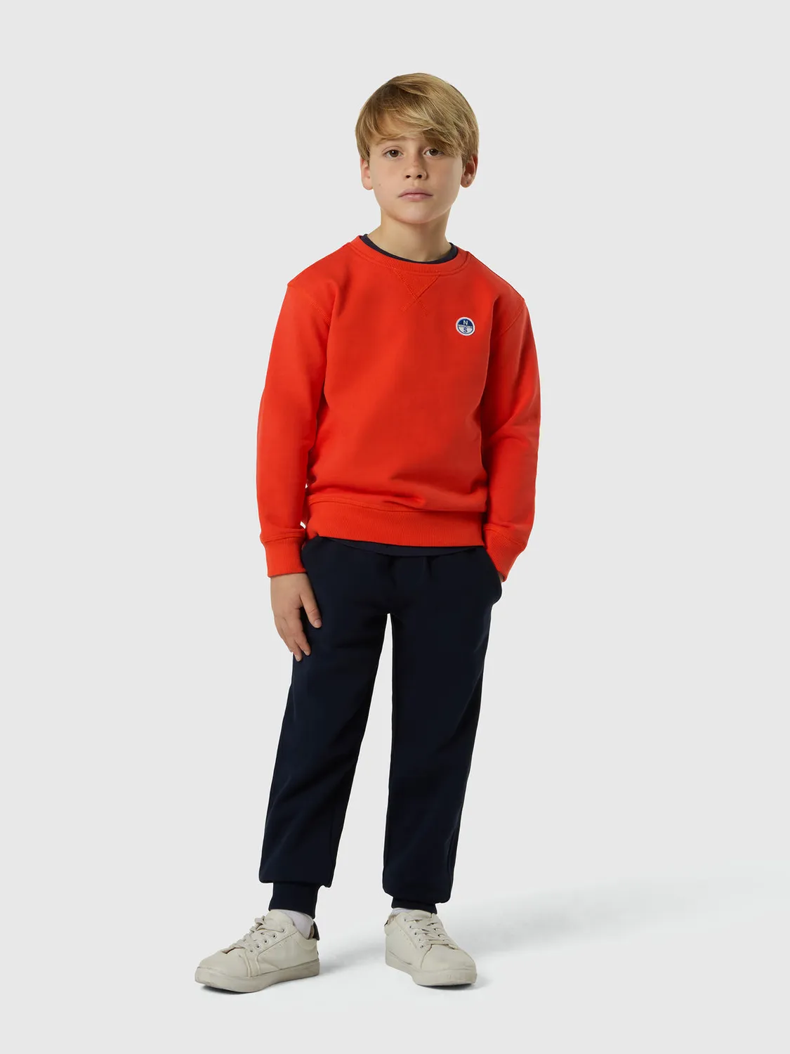 North Sails sweatshirt enfant coton bio patch logo