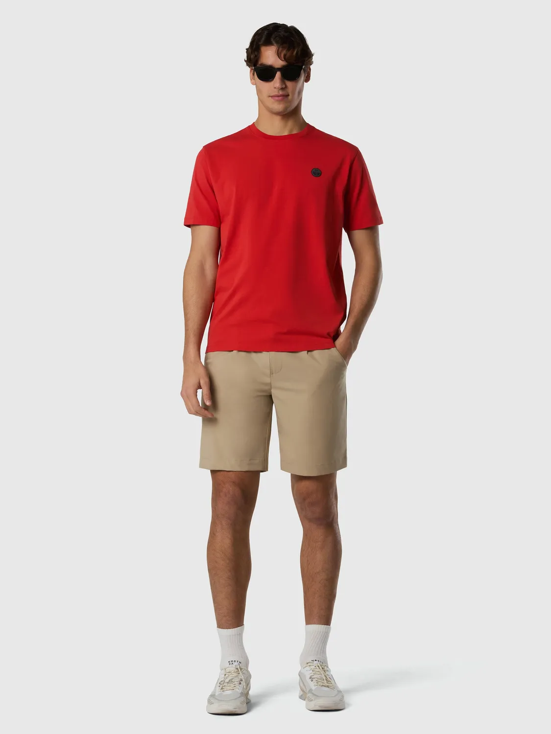 North Sails Pleated SOLOTEX shorts short beige stretch