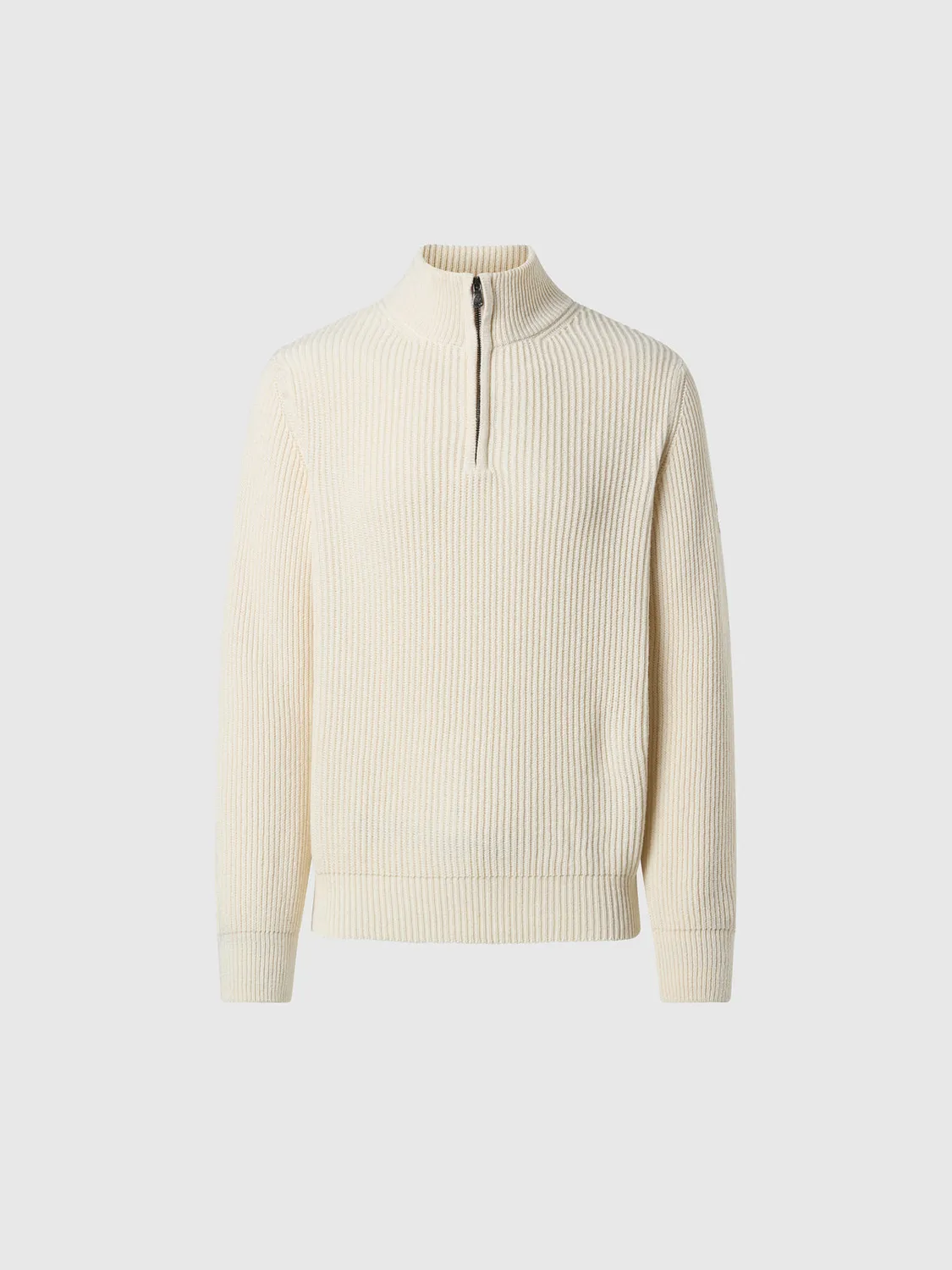 North Sails Fisherman pull marin demi-zip laine