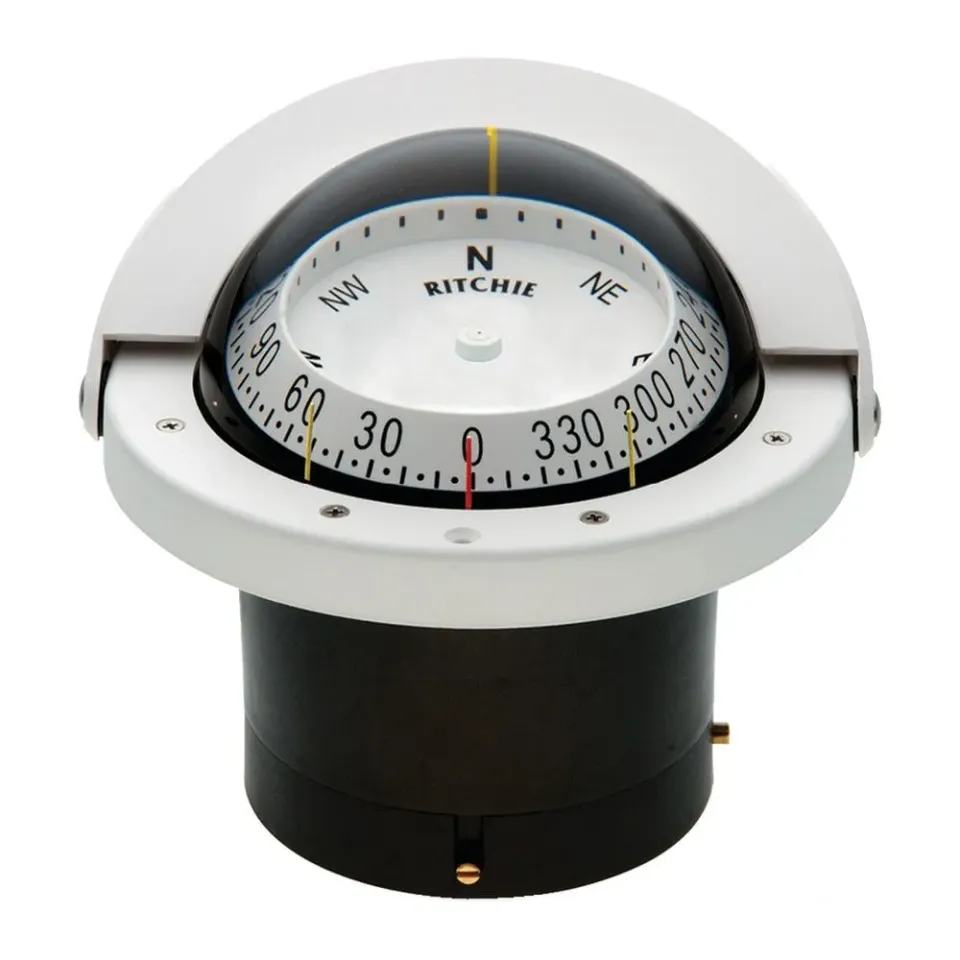 Ritchie Navigator compas blanc 4 pouces 1/2 éclairé