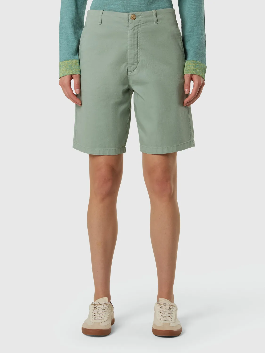 North Sails taille haute short chino slim femme marshmallow