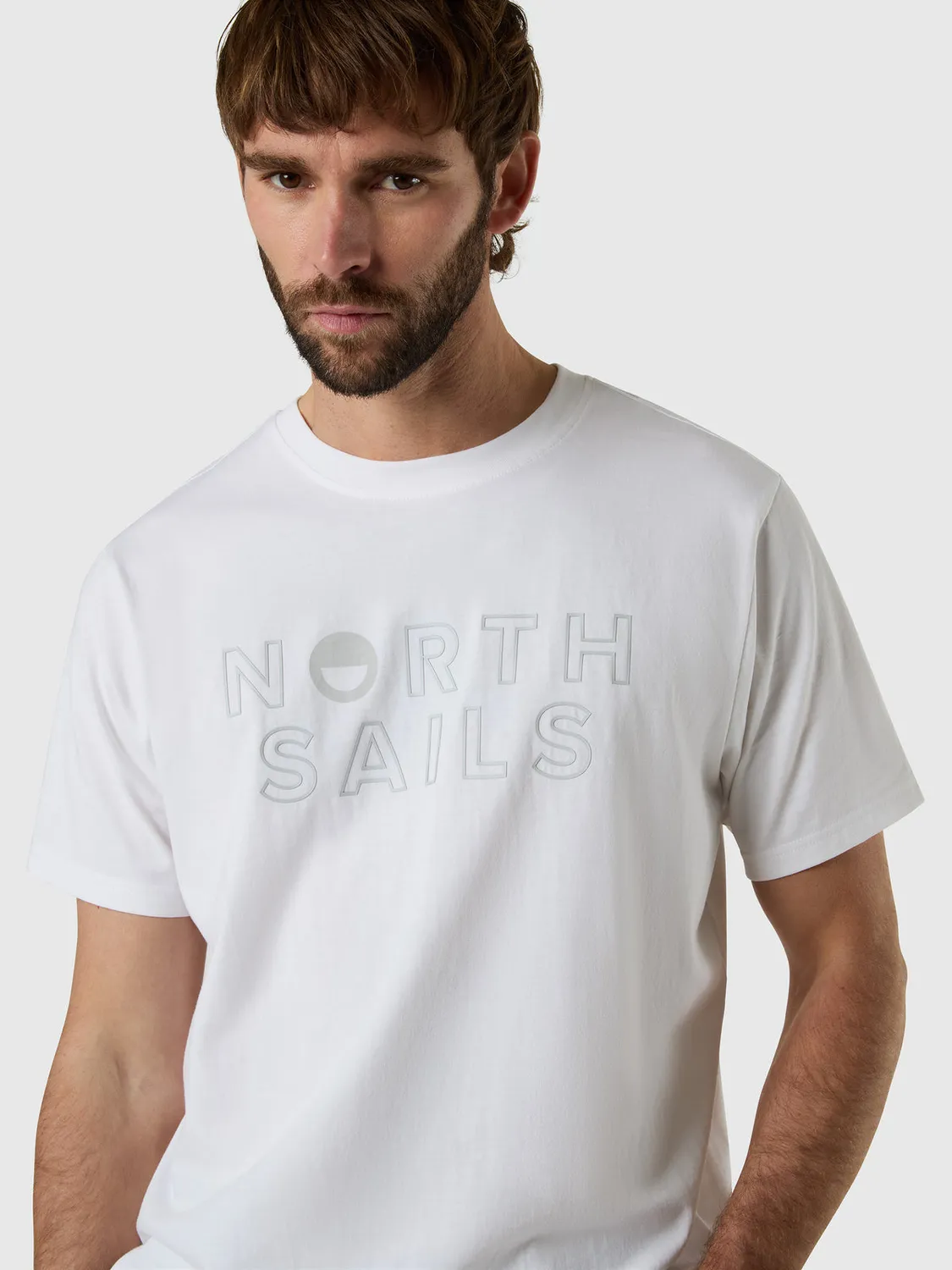 T-shirt with North Sails print t-shirt coton bio