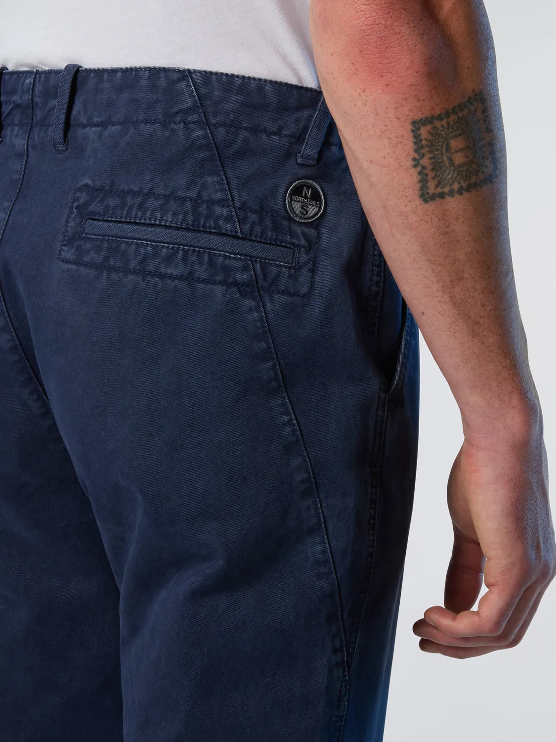 North Sails Archive pantalon cargo gabardine délavé