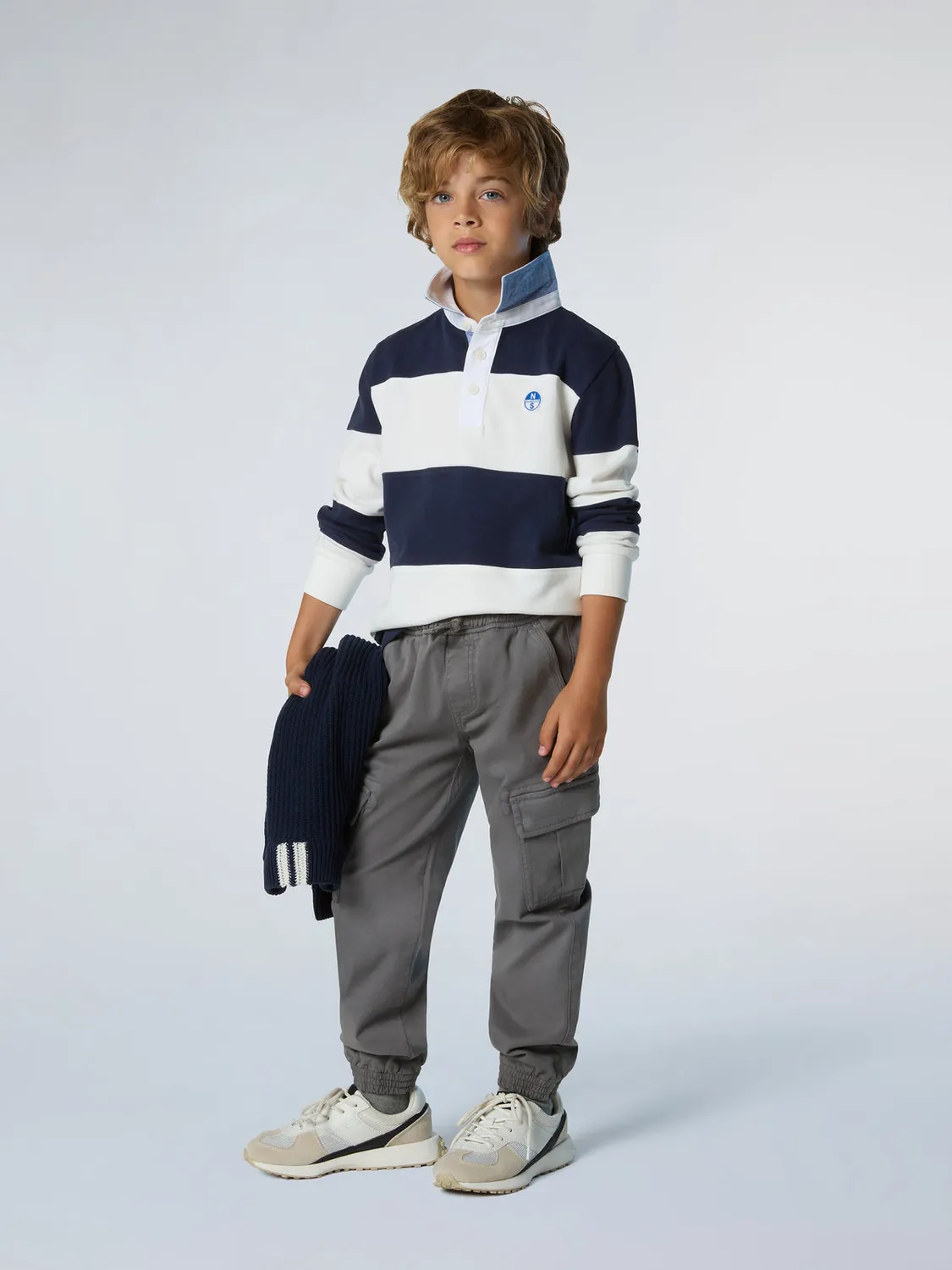 North Sails Cargo pantalon enfant taille élastique coton stretch