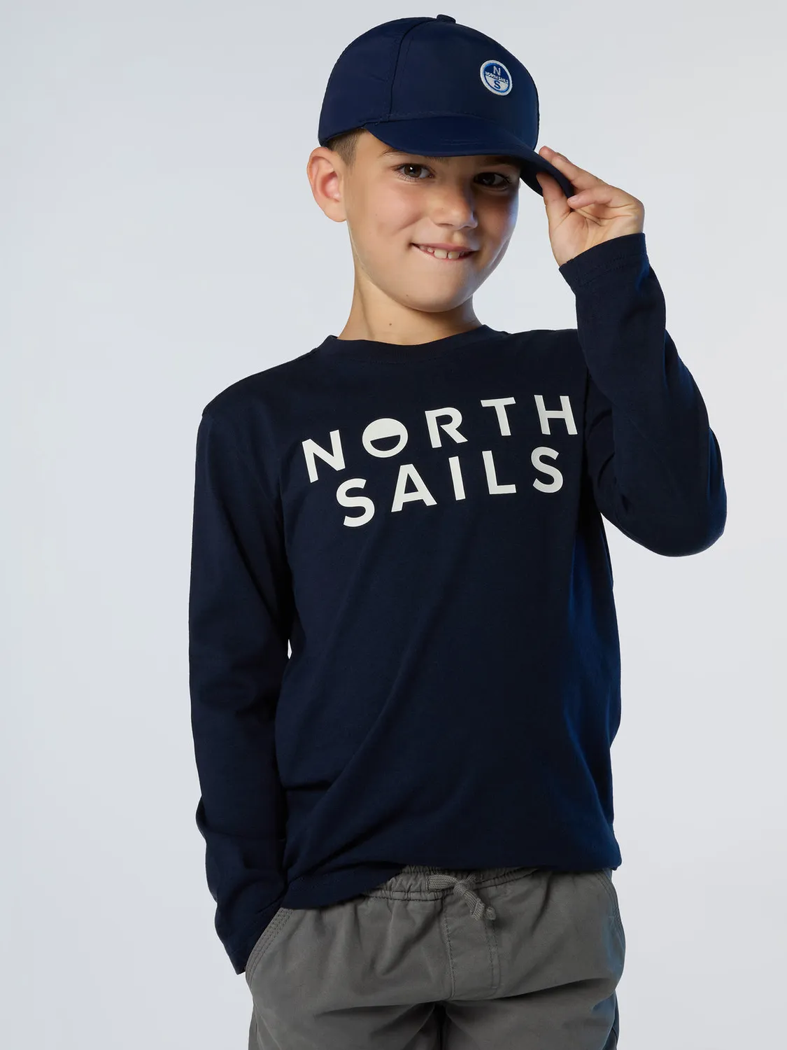 North Sails t-shirt enfant manches longues logo