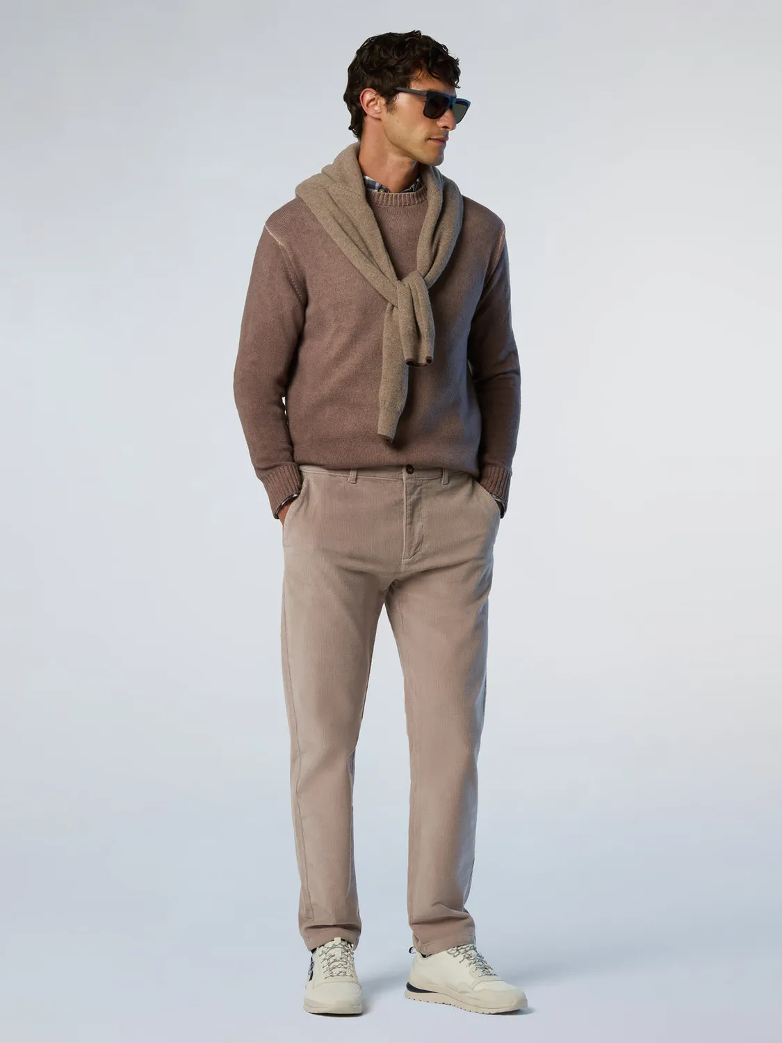North Sails Defender chino velours stretch slim