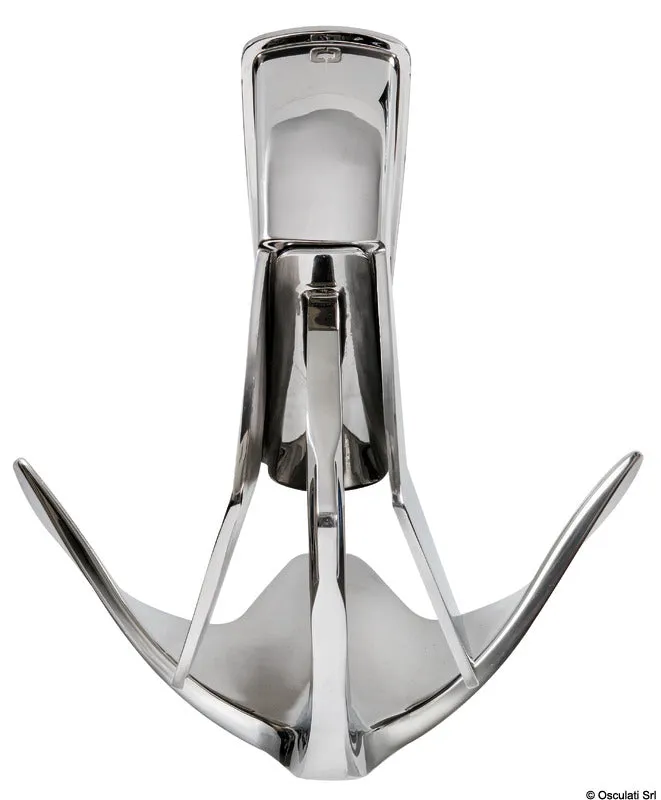 Trefoil ancre inox 15 kg avec platine anti-eau