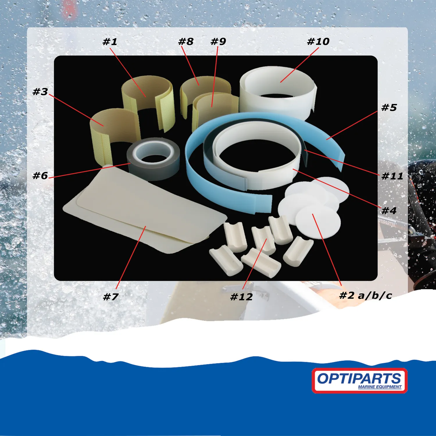 Optiparts EX1118 Kit Protection Optimist 29 pièces adhésif