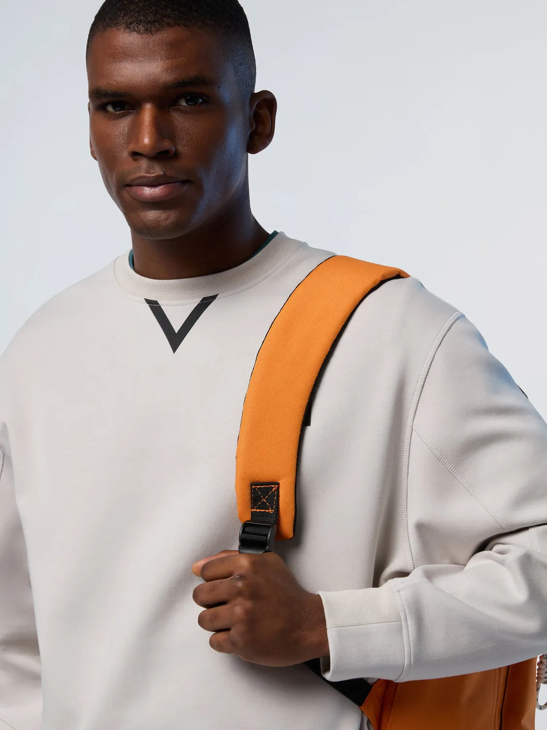 North Sails Interlock sweat col rond coton stretch