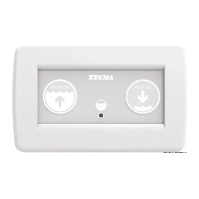 Tecma All in One panneau commande WC 2 boutons blanc