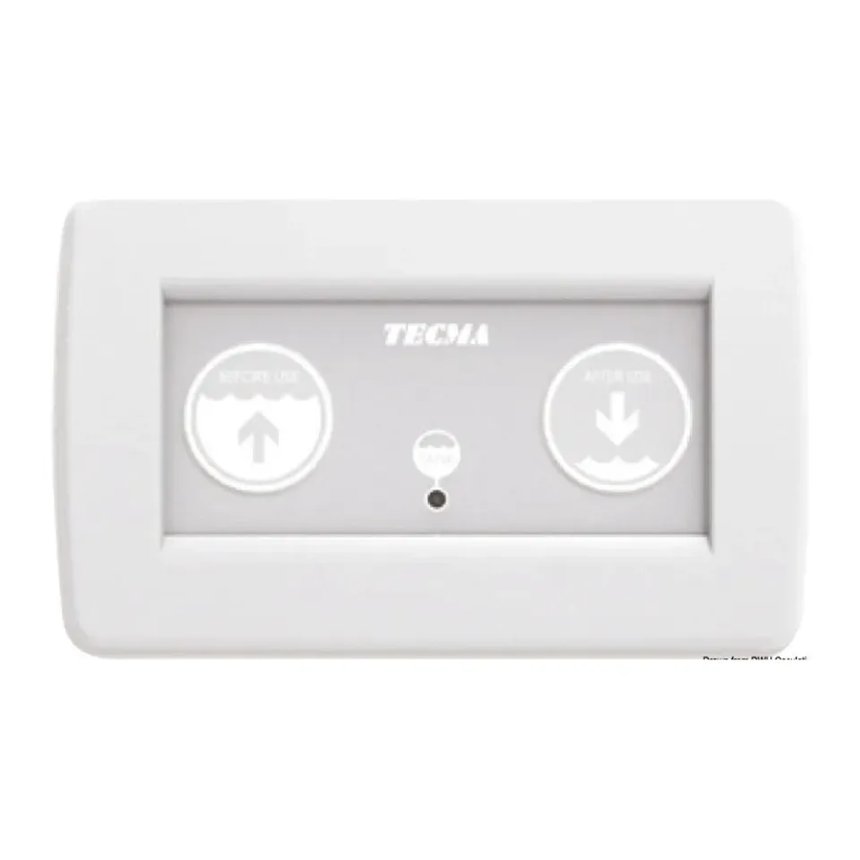 Tecma All in One panneau commande WC 2 boutons blanc