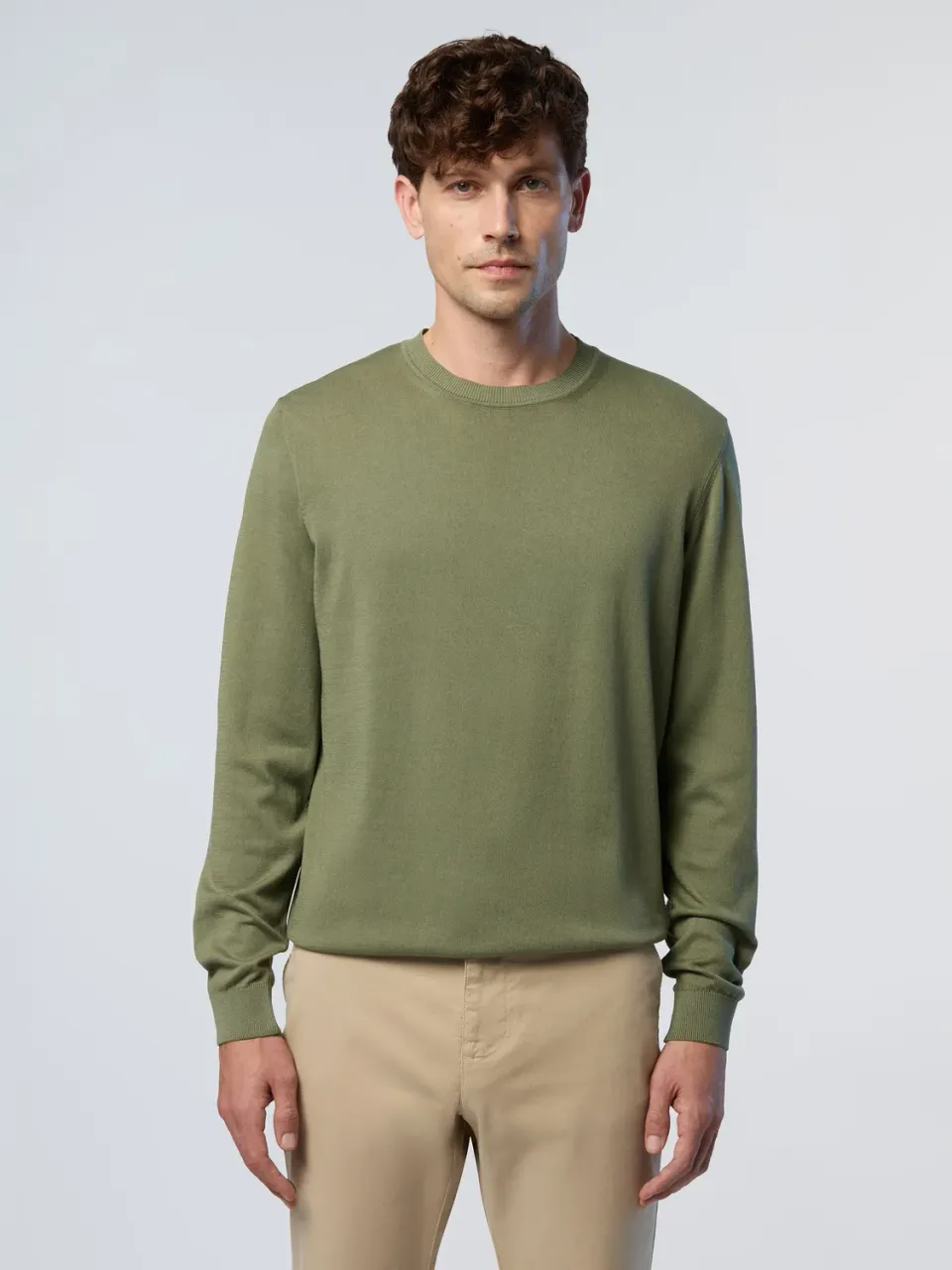 North Sails Logo pull homme vert marine